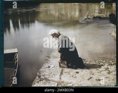 Luzech , France , 1916 - provinces françaises - Jean Brunhes, Auguste Léon et Georges Chevalier - (avril-juillet) Banque D'Images