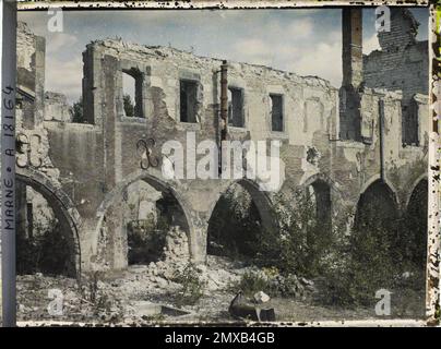 Reims , Marne , Champagne , France , 1919 - Reims - Auguste Léon - (septembre) Banque D'Images