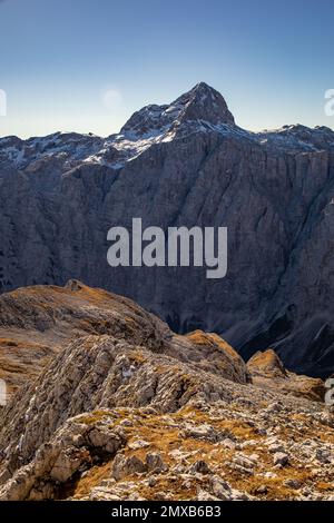 Randonnée Križ - Stenar - Bovški gamsovec, alpes juliennes, Slovénie Banque D'Images