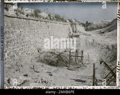 Reims , Marne , Champagne , France , 1919 - Reims - Auguste Léon - (septembre) Banque D'Images