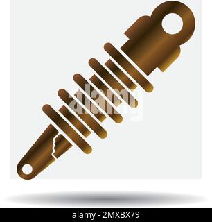 Amortisseur icône vecteur isolé, logo d'illustration. Illustration de Vecteur