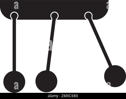 Motif de logo d'illustration vectoriel d'icône Newton Illustration de Vecteur