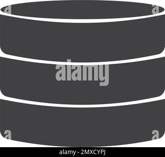 Icône base de données. Illustration simple, modèle de conception. Illustration de Vecteur