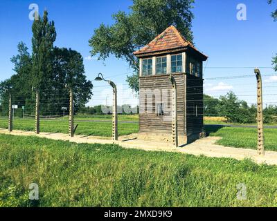 A KL Auschwitz, le plus grand des camps de concentration et des centres d'extermination allemands nazis Banque D'Images