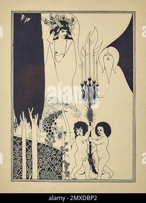 Illustration pour Salome par Oscar Wilde. Musée : COLLECTION PRIVÉE. Auteur: AUBREY BEARDSLEY. Banque D'Images