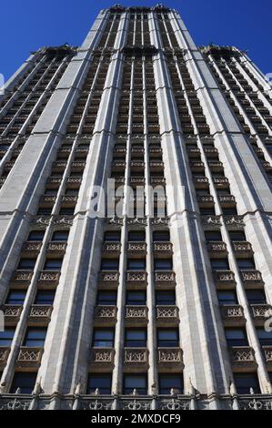 Le Woolworth Building était autrefois le plus haut bâtiment du monde, et il est situé à Broadway à Manhattan, New York Banque D'Images