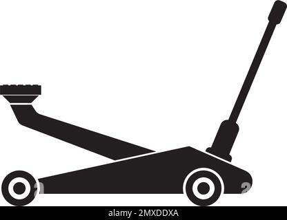 Modèle de conception d'illustration vectorielle d'icône de cric hydraulique. Illustration de Vecteur