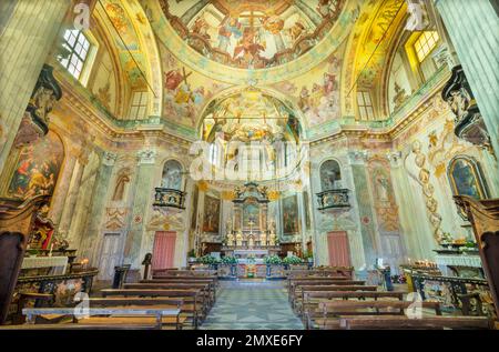 BOLETO, ITALIE - 19 JUILLET 2022 : l'église baroque Santuario della Madonna del Sasso. Banque D'Images