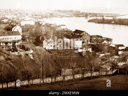 Panorama de Georgetown College, Washington DC, États-Unis, période victorienne Banque D'Images