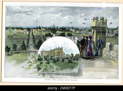 Vue sur le lac Muskoka 1882 Banque D'Images