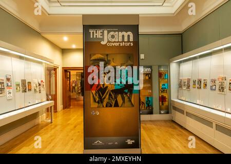 Angleterre, East Sussex, Brighton, Brighton Museum, exposition du Jam Pop Group Memorabilia *** Légende locale *** Royaume-Uni,Grande-Bretagne,Brit Banque D'Images