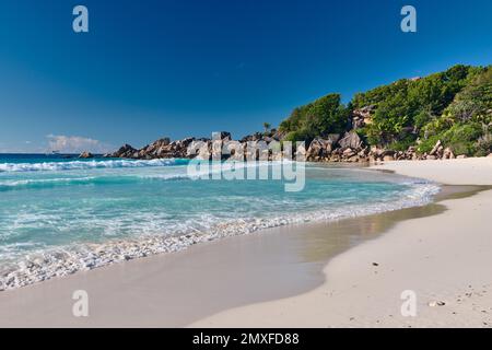 Petite Anse, La Digue, Seychelles Banque D'Images