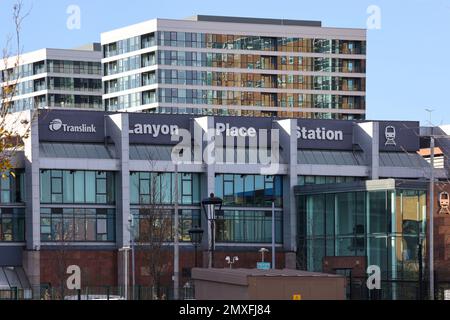 Gare de Belfast ., la gare de Lanyon place en Irlande du Nord à Belfast en Irlande du Nord. Banque D'Images