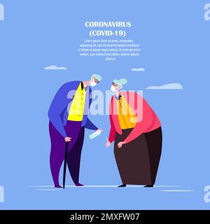 Quarantaine épidémique du coronavirus.Nouveau COVID 2019-nCoV,anciens grands-parents.pensionné âgé Homme en masque médical visage Sanitize les mains pour sa femme Grandmot Banque D'Images