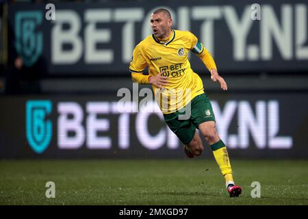SITTARD - Burak Yilmaz de Fortuna Sittard lors du match de première ligue néerlandais entre Fortuna Sittard et Sparta Rotterdam au stade Fortuna Sittard sur 3 février 2023 à Sittard, pays-Bas. ANP JEROEN PUTMANS crédit: ANP/Alay Live News Banque D'Images