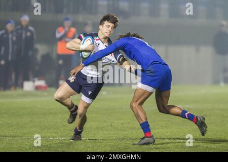 Trévise, Italie. 03rd févr. 2023. Alessandro GeSI en 2023 U20 - Italie vs France, Rugby six Nations match à Trévise, Italie, 03 février 2023 crédit: Agence de photo indépendante/Alamy Live News Banque D'Images