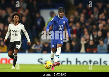 Londres, Royaume-Uni. 03rd févr. 2023. 3rd février 2023 ; Stamford Bridge, Chelsea, Londres, Angleterre : Premier League football, Chelsea versus Fulham ; Noni Madueke de Chelsea crédit : Images sportives action plus/Alamy Live News Banque D'Images