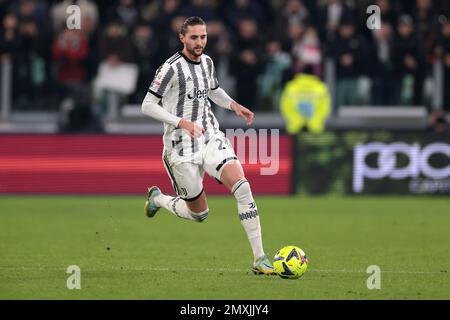 Turin, Italie, le 2nd février 2023. Adrien Rabiot de Juventus lors du match de finale du quartier de Coppa Italia Frecciarossa au stade Allianz, à Turin. Le crédit photo devrait se lire: Jonathan Moscrop / Sportimage Banque D'Images