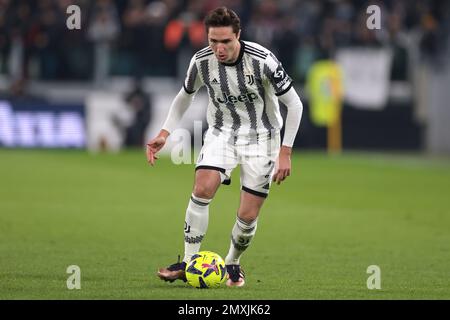 Turin, Italie, le 2nd février 2023. Federico Chiesa de Juventus lors du match de finale du quartier de Coppa Italia Frecciarossa au stade Allianz, à Turin. Le crédit photo devrait se lire: Jonathan Moscrop / Sportimage Banque D'Images