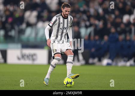 Turin, Italie, le 2nd février 2023. Adrien Rabiot de Juventus lors du match de finale du quartier de Coppa Italia Frecciarossa au stade Allianz, à Turin. Le crédit photo devrait se lire: Jonathan Moscrop / Sportimage Banque D'Images