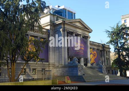 Vancouver Art Gallery au 750, rue Hornby, au centre-ville de Vancouver (Colombie-Britannique) C.-B., Canada. Banque D'Images