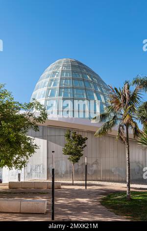 L'orchidarium d'Estepona dans la ville d'Estepona, province de Malaga, Espagne. Entrée à l'orchidarium Estepona, vue principale sur le bâtiment Banque D'Images