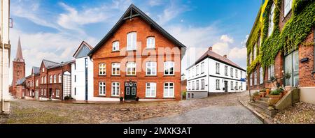 Le centre de la vieille ville de Plön, Schleswig-Holstein, Allemagne Banque D'Images