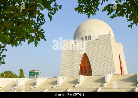 Mausolée de Muhammad Ali Jinnah (tombeau) Banque D'Images