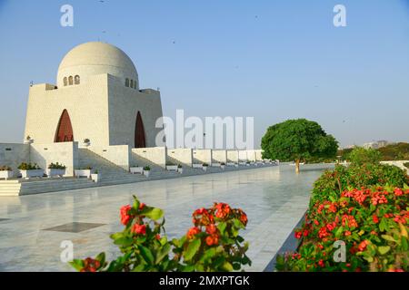 Mausolée de Muhammad Ali Jinnah (tombeau) Banque D'Images