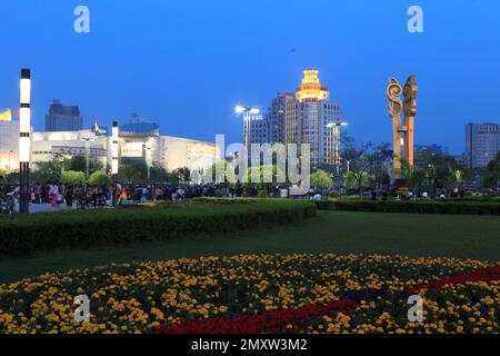 Place du peuple Shenyang Banque D'Images