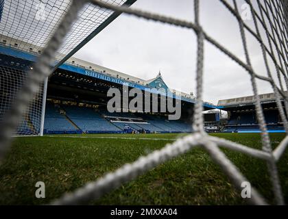 Sheffield, Royaume-Uni. 04th févr. 2023. Vue générale de Hillsborough pendant le match Sky Bet League 1 Sheffield mercredi contre Plymouth Argyle à Hillsborough, Sheffield, Royaume-Uni, 4th février 2023 (photo de Stanley Kasala/News Images) à Sheffield, Royaume-Uni le 2/4/2023. (Photo de Stanley Kasala/News Images/Sipa USA) crédit: SIPA USA/Alay Live News Banque D'Images