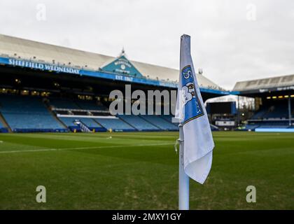 Sheffield, Royaume-Uni. 04th févr. 2023. Vue générale de Hillsborough pendant le match Sky Bet League 1 Sheffield mercredi contre Plymouth Argyle à Hillsborough, Sheffield, Royaume-Uni, 4th février 2023 (photo de Stanley Kasala/News Images) à Sheffield, Royaume-Uni le 2/4/2023. (Photo de Stanley Kasala/News Images/Sipa USA) crédit: SIPA USA/Alay Live News Banque D'Images