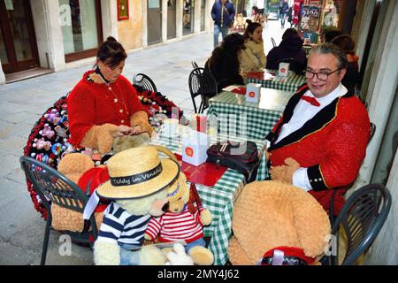 4 février 2023. Premier jour du carnaval de Venise. Banque D'Images