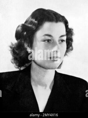 Violette Szabo. Portrait de Violette Reine Elizabeth Szabo (1921-1945), agente de l'exécutif des opérations spéciales (SOE), c. 1944 Banque D'Images