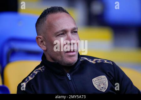 Warrington, Royaume-Uni. 04th févr. 2023. Adrian Lam Coach de Leigh Leopards avant la Ligue de rugby Ben Currie Témoignages Warrington Wolves vs Leigh Leopards au Halliwell Jones Stadium, Warrington, Royaume-Uni, 4th février 2023 (photo de Steve Flynn/News Images) à Warrington, Royaume-Uni le 2/4/2023. (Photo de Steve Flynn/News Images/Sipa USA) crédit: SIPA USA/Alay Live News Banque D'Images