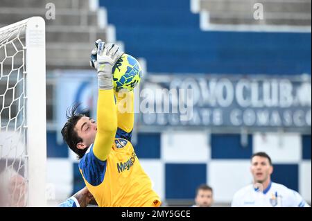 Côme, Italie. 4th Févr. 2023. Stefano Turati De Frosinone Calcio Lors ...