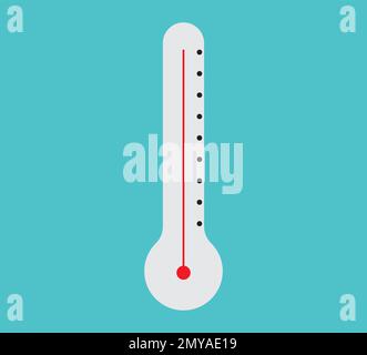 Icône thermomètres avec différentes zones. Image vectorielle isolée sur fond blanc Illustration de Vecteur