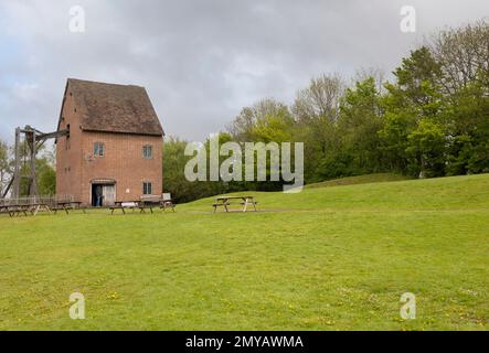 Station de pompage précoce utilisée pour pomper l'eau d'un puits de mine, musée du pays noir, dudley, West midlands, royaume-uni Banque D'Images