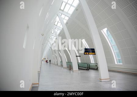 Architecture moderne à l'aéroport de Copenhague, Kastrup, Danemark Banque D'Images