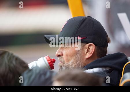 JŸrgen Klopp, directeur de Liverpool lors du match de la Premier League entre Wolverhampton Wanderers et Liverpool à Molineux, Wolverhampton, le samedi 4th février 2023. (Photo : Gustavo Pantano | ACTUALITÉS MI) crédit : ACTUALITÉS MI et sport /Actualités Alay Live Banque D'Images