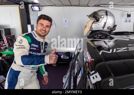 BOUET David (FR), WRM DE CHANOINE M. / SRD COURSE, portrait lors du Clio Ice Trophy 2023 2023 - GSeries G3 sur le circuit Andorre - pas de la Casa, sur 04 février 2023 à Encamp, Andorre - photo Damien Doumergue / DPPI Banque D'Images