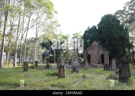 Cimetière catholique de St Patrick, Parramatta Nord. Banque D'Images