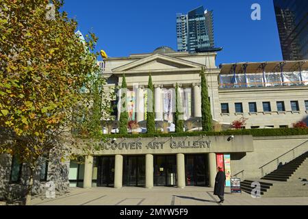 Vancouver Art Gallery au 750, rue Hornby, au centre-ville de Vancouver (Colombie-Britannique) C.-B., Canada. Banque D'Images