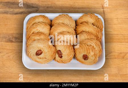 Biscuits persans traditionnels aux amandes Banque D'Images