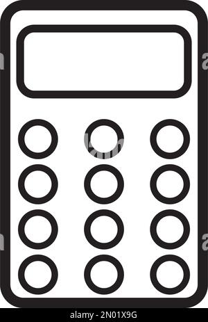 illustration de l'icône de vecteur du logo de la calculatrice Illustration de Vecteur