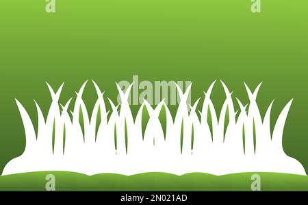 Modèle de conception vectoriel du logo Natural Grass Illustration de Vecteur