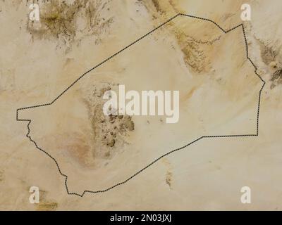 Agadez, département du Niger. Carte satellite basse résolution Banque D'Images