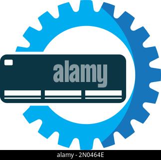 Illustration du logo de la climatisation symbole de vecteur isolé Illustration de Vecteur