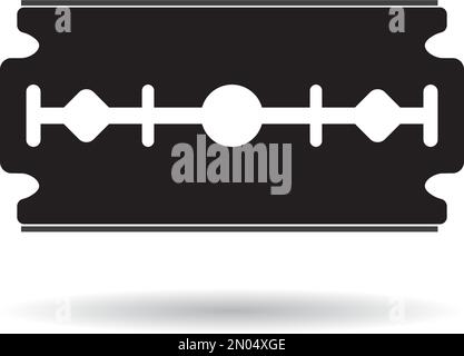 Arrière-plan de l'illustration du motif vectoriel du logo de la lame de rasoir Illustration de Vecteur