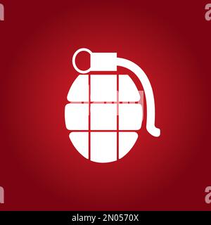 Modèle d'illustration vectorielle du logo grenade Illustration de Vecteur